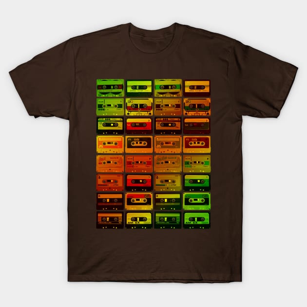 Vintage Cassette Tapes T-Shirt by Scar